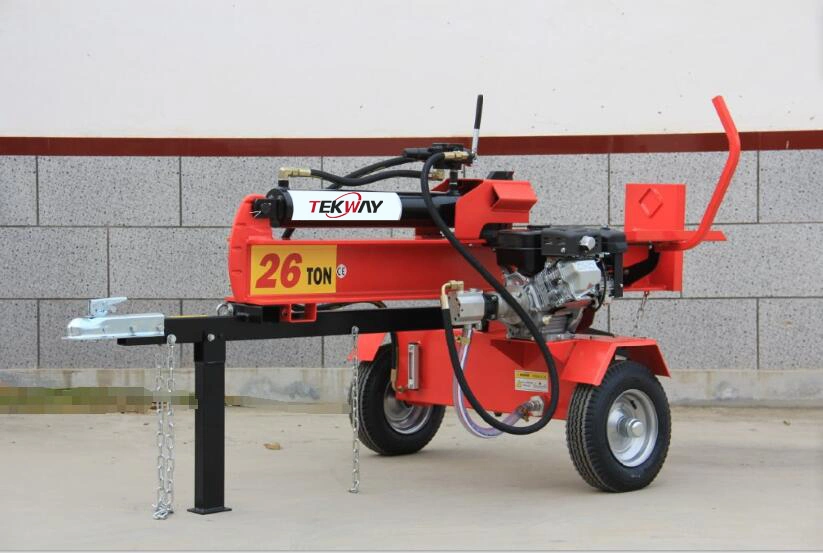 Petrol 2 Handle Gas Log Splitter Briggs Engine 6.5HP Firewood Cutting Machine