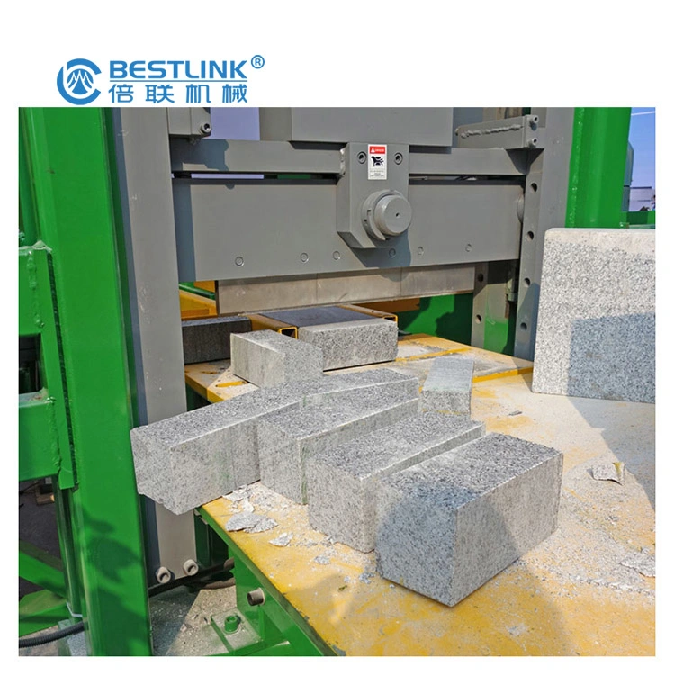 Bestlink Factory Price Stone Splitter Guillotine Hydraulic Stone Splitting Cutting Machine for Curb Kerb Stone Marble Granite Paving Stone Wall Stone