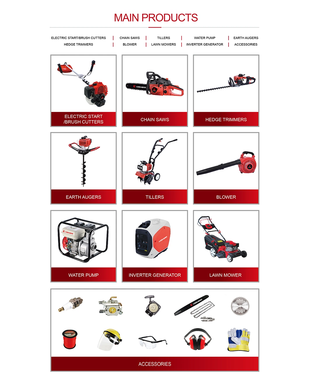 Garden Machinery 2 Stroke 42.7cc Brush Cutter with Wheels